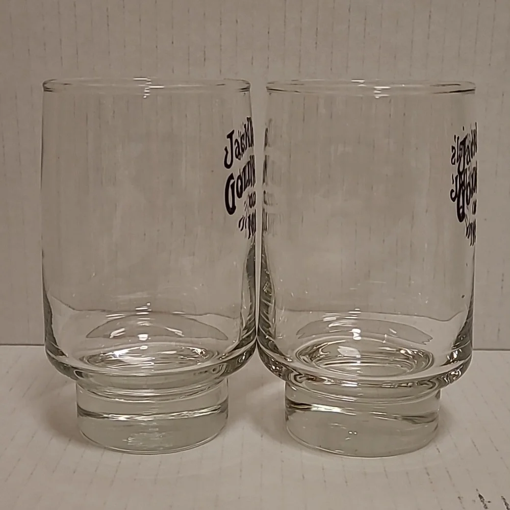 Pair of Jack Daniels Gold Medal No.7 Whiskey Glasses